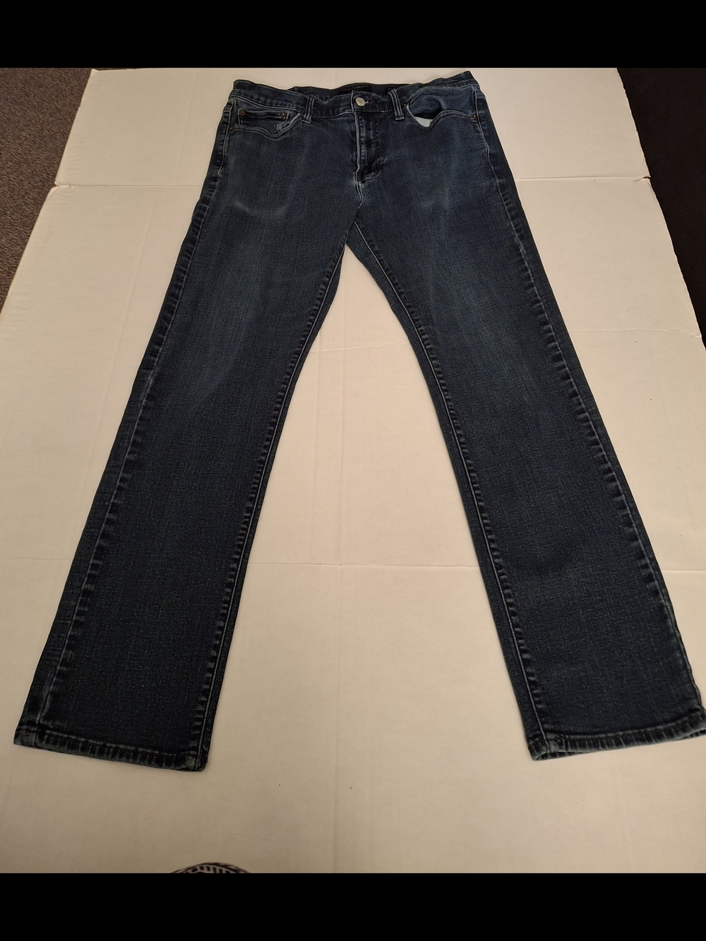 Lucky Mens Dark Blue Straight Leg Jeans